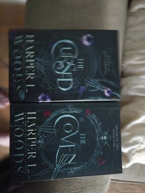 Harper L. Woods The Cursed & The Coven Hardcover Set - Black with Teal Accents